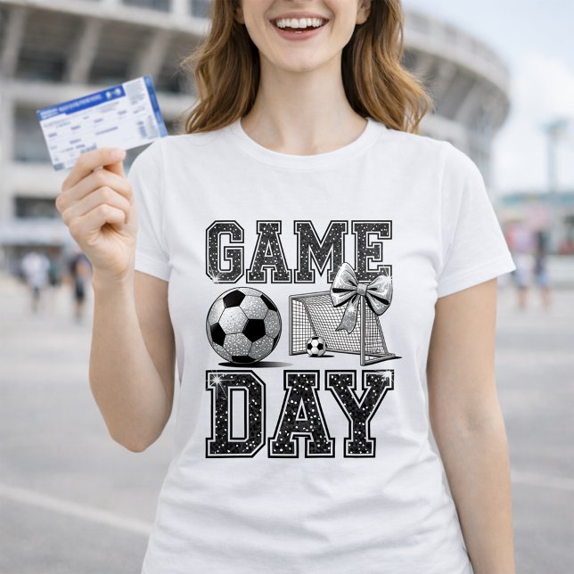 Fotbollsmatchens glitterbåge t shirt (Skapare uppladdad)