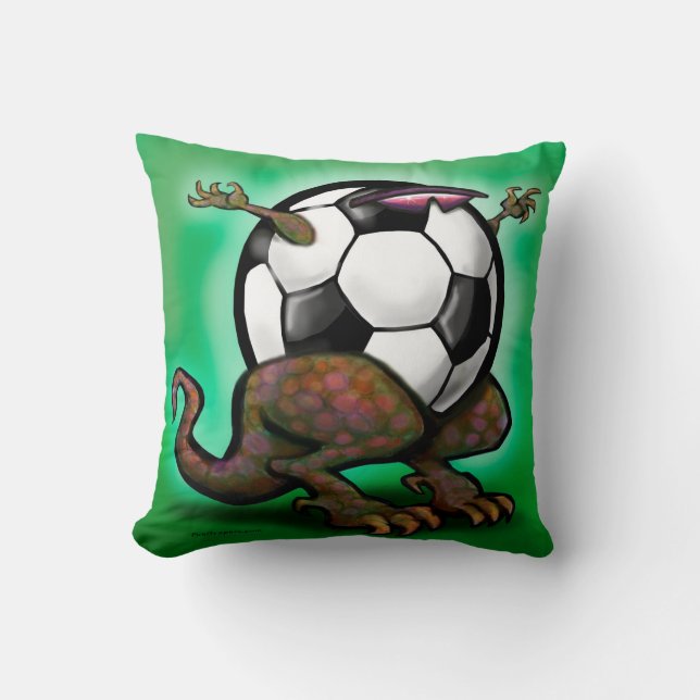 Fotbollsmonster Kuddthrow Kudde (Framsida)