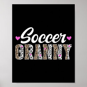 Fotbollsmormor till en fotbollsspelande mormor far poster