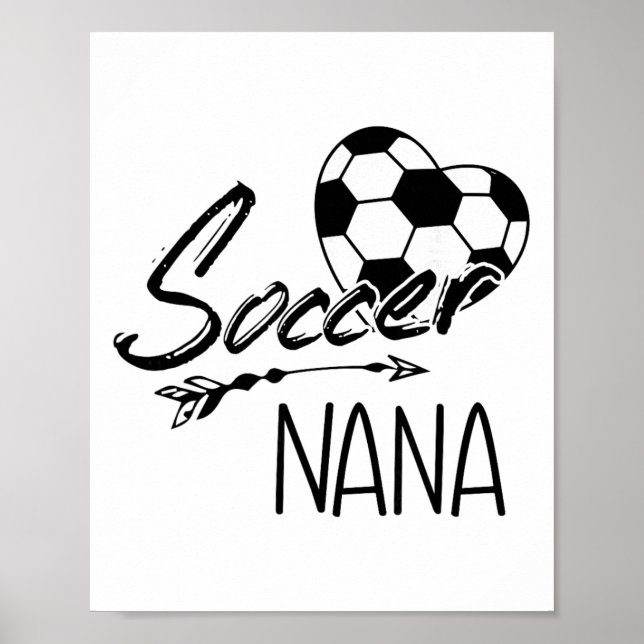 Fotbollsnana Dam Grandma Present  Poster (Framsidan)
