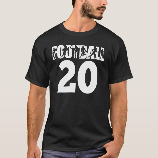 Fotbollsnummer 20 Mina favoritfotbollsspelare Nu T Shirt (Framsida)