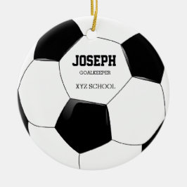 Fotbollsornament Julgransprydnad Keramik