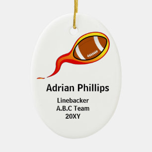 Fotbollsornament Julgransprydnad Keramik