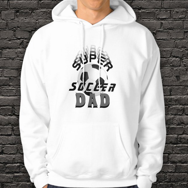 Fotbollsorten Toppen Pappa White Hoodie (Skapare uppladdad)