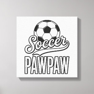 Fotbollspapaya Vintage Gravyr Tröja Design_1 Canvastryck