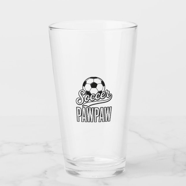 Fotbollspapaya Vintage Gravyr Tröja Design_1 Glaskopp (Framsida)
