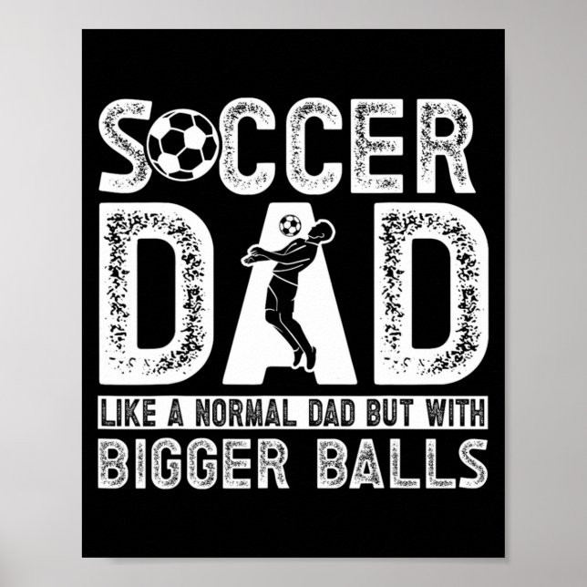 Fotbollspappa 11 T Shirt  Poster (Framsidan)