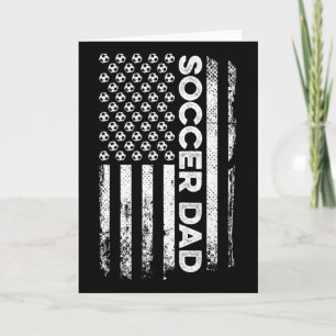 Fotbollspappa Amerikansk flagga Patriotisk Fars da Kort