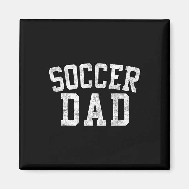 Fotbollspappa Clic Bold Font Fars Dag Pappa  Magnet (Framsidan)