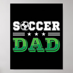 Fotbollspappa Fader Familj Matchande Födelsedag Te Poster