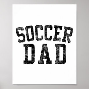 Fotbollspappa Födelsedag Clic Fet Stil Fotbollspap Poster