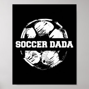 Fotbollspappa Fotboll Ll Split Rolig Fotbollspappa Poster