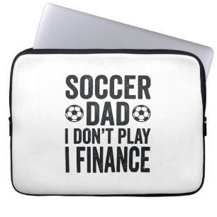Fotbollspappa jag spelar inte jag finansierar Vint Laptop Fodral