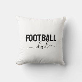 Fotbollspappa modern skrift kudde