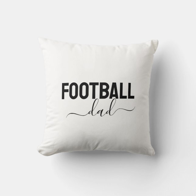 Fotbollspappa modern skrift kudde (Framsida)