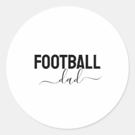 Fotbollspappa modern skript runt klistermärke