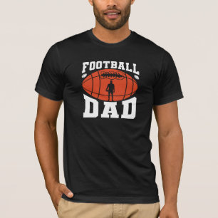 Fotbollspappa Retro textdesign - Orange och grå t- T Shirt
