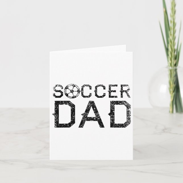 Fotbollspappa Spelande Pappa Far  Kort (Framsida)