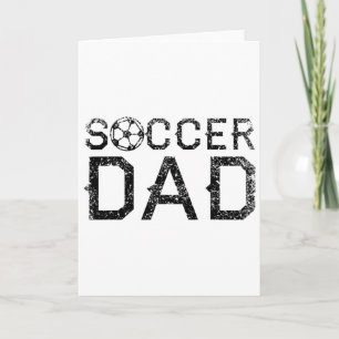 Fotbollspappa Spelande Pappa Far Kort