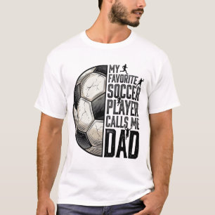 Fotbollspappa Vintage-graveringscitat Vector-desig T Shirt