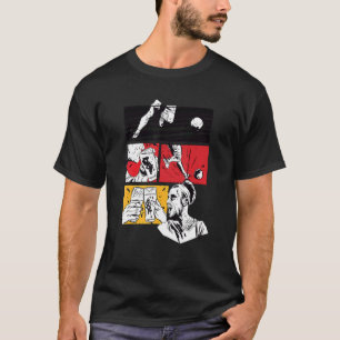 Fotbollspass Tyskland Flagga T Shirt