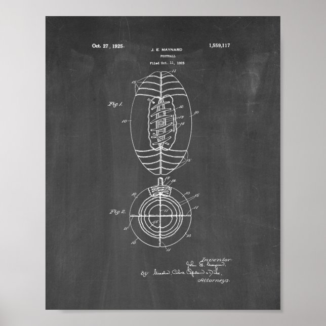 Fotbollspatent - Chalkboard Poster (Framsidan)