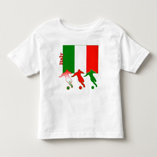 Fotbollspelare - italien tee (Framsida)