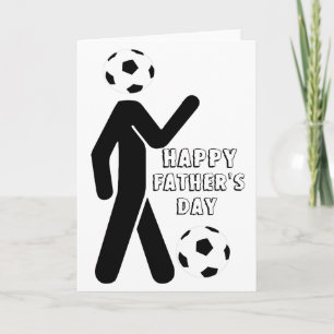 fotbollspelare, lycklig fars dag kort