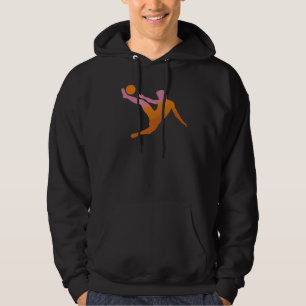 FotbollspelareHoodie Sweatshirt Med Luva