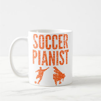Fotbollspianist 	 Pianospelare Fotboll Sport Gåva Kaffemugg