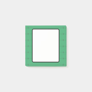 Fotbollsplan Ram med sidolinje-hash-märken Post-it Block