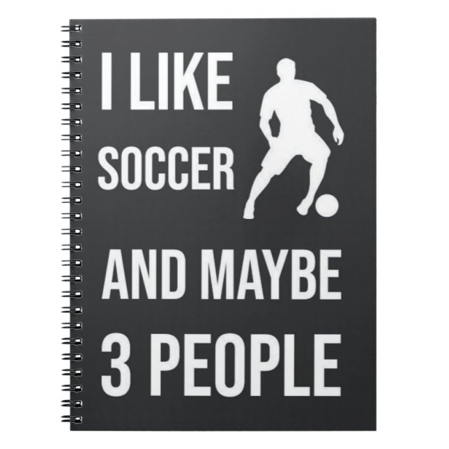 Fotbollspojkar Gåvor till honom Spelare för barn M Anteckningsbok (Framsidan)