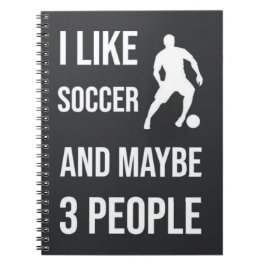 Fotbollspojkar Present För Pojkar Spelare För Barn Anteckningsbok