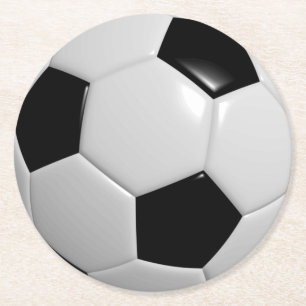 Fotbollsport Underlägg Papper Rund