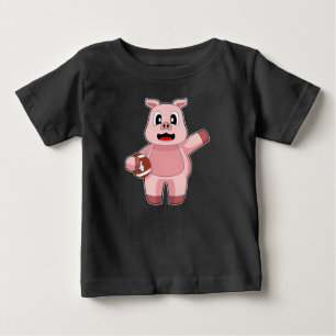 Fotbollsportar i gris t shirt