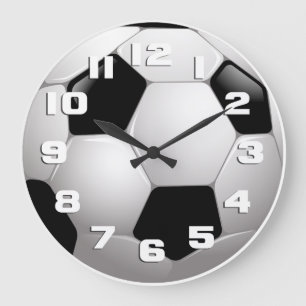 Fotbollsportar Stor Klocka