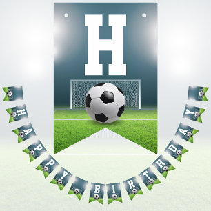 Fotbollsportarna Fält Grattis på födelsedagen Vimplar