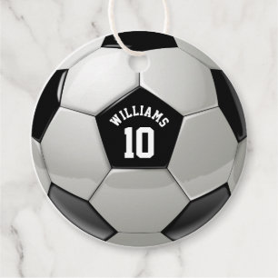Fotbollsportsmatcher i monogram fotbollsförbund gåvor etiketter