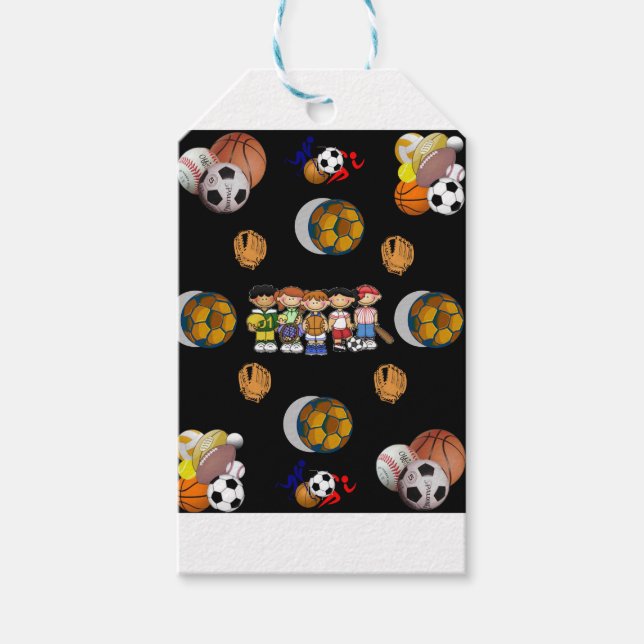 Fotbollsportsport för Gift Bag Presentetikett (Framsidan)