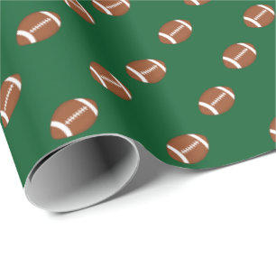 Fotbollsporttema någon bakgrundsfärg presentpapper