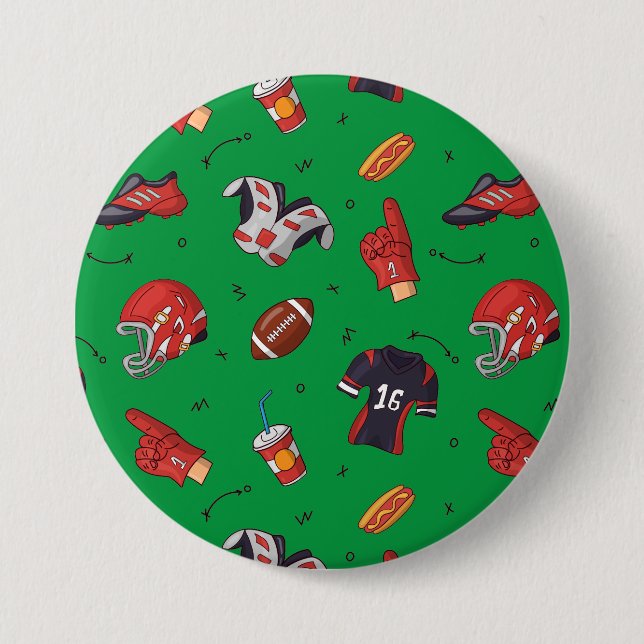 Fotbollsportutrustning, mat och dryck knapp (Framsida)