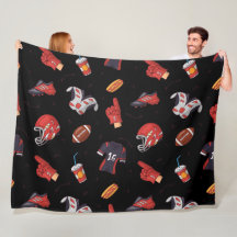 Fotbollsportutrustning med mat Mönster