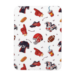 Fotbollsportutrustning med mat Mönster Magnet