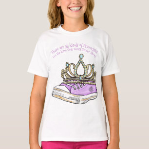 Fotbollsprinsessans flickas t shirt
