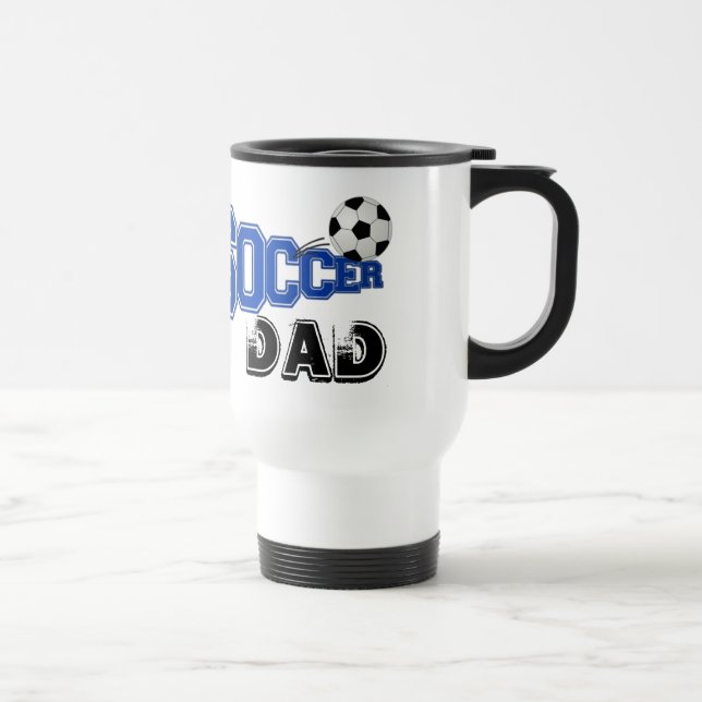 Fotbollsresenär Pappa /Commute Ringer Mugg (Höger)