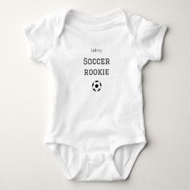 Fotbollsrookie Babystrl med eget namn T Shirt