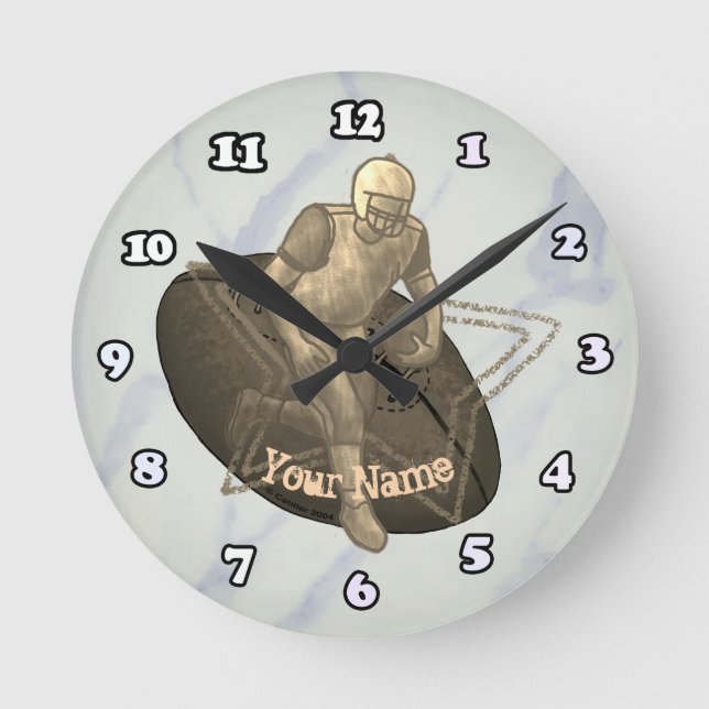 Fotbollsrör Rund Klocka (Framsida)