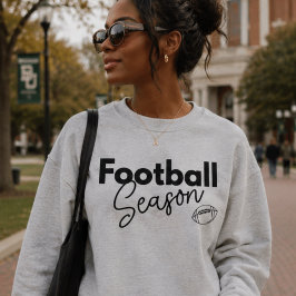 Fotbollssäsong, söt Game Day-crewneck-pullover T Shirt