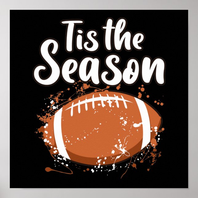 Fotbollssäsong Spelare Coach Footballer Game Day Poster (Framsidan)