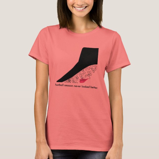 Fotbollssäsongen såg aldrig bättre ut. t-shirt (Framsida)